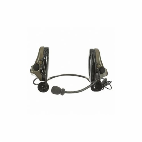 3m Tactical Headset,Two Way,Single Lead,Grn MT20H682BB-47 GN Perspective: front