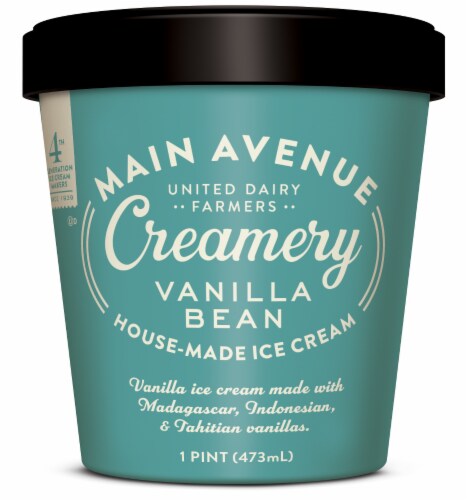 United Dairy Farmers Main Avenue Creamery Vanilla Bean Ice Cream Perspective: front