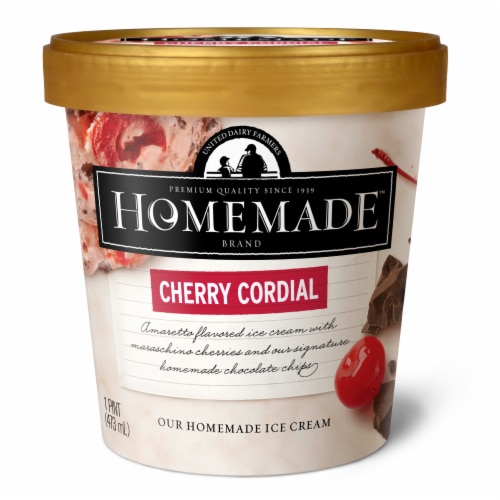 United Dairy Farmers Cherry Cordial Ice Cream Perspective: front
