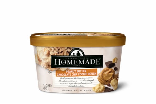 Homemade™ Brand Peanut Butter Chocolate Chip Cookie Dough Ice Cream Perspective: front