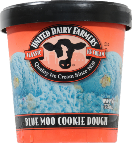 United Dairy Farmers Blue Moo Cookie Dough Ice Cream 1 Pint Ralphs