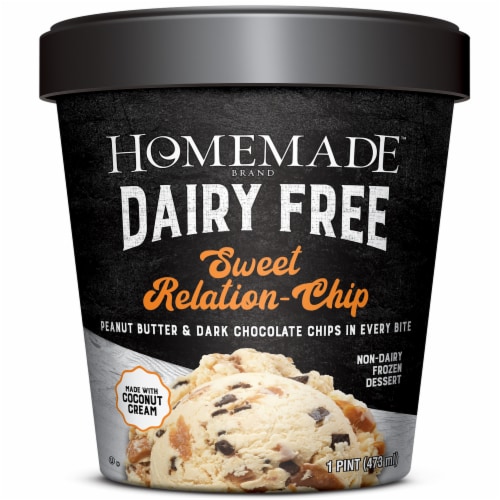 Homemade Brand Dairy Free Southern Something Butter Pecan Ice Cream Pint Perspective: front