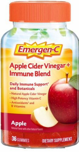 Emergen-C Apple Cider Vinegar + Immune Blend Apple Gummies Perspective: front