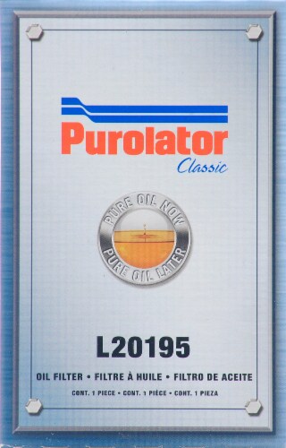 Purolator® Classic Oil Filter Perspective: front