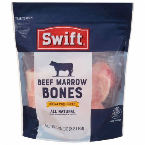 Swift Center Cut Beef Marrow Bones Perspective: front
