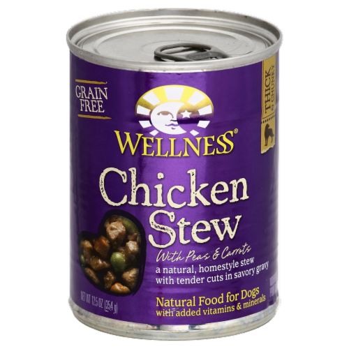 Wellness Grain Free Dog Food Chicken Stew Perspective: front