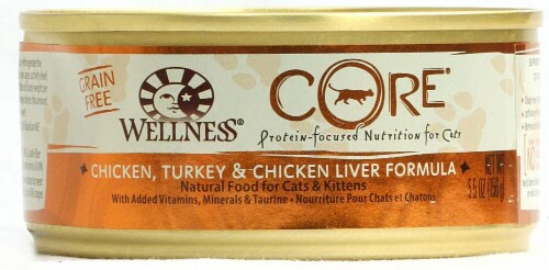 Wellness Turkey and Chicken Wet Cat Food Perspective: front