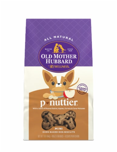 Old Mother Hubbard® P-Nuttier® Mini Baked Dog Biscuits Perspective: front