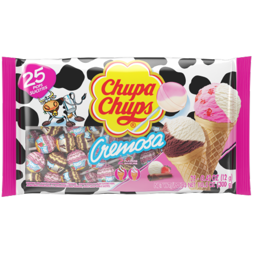 Chupa Chups Cremosa Assorted Lollipops, 25 ct / 0.42 oz - Foods Co.