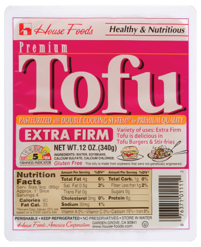 House Foods Extra Firm Tofu Perspective: front