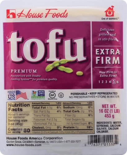 House Foods Extra Firm Tofu Perspective: front