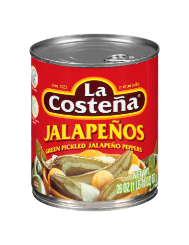 La Costena Whole Jalapeno Peppers Perspective: front