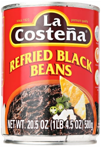 La Costena® Refried Black Beans Perspective: front