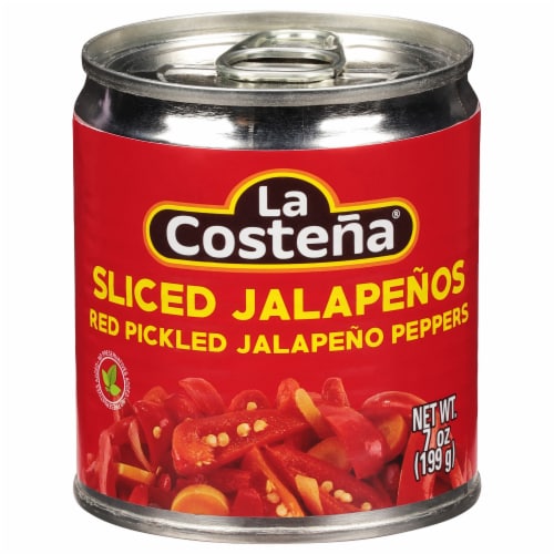 La Costena Pickled Red Sliced Jalapenos Perspective: front