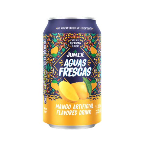 Jumex Agua Frescas Mango Artificial Flavored Drink Perspective: front