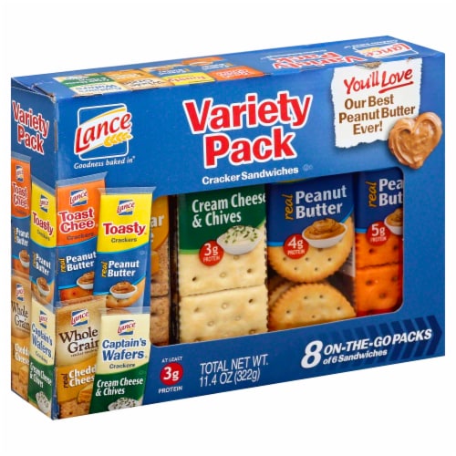 Lance Variety Pack Sandwich Crackers Perspective: front
