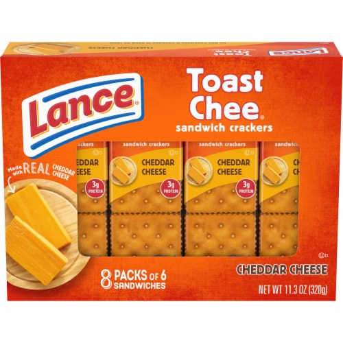 Lance® Toasted Chee® Cheddar Cheese Sandwich Crackers Perspective: front