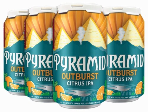 Pyramid Outburst Citrus IPA Perspective: front