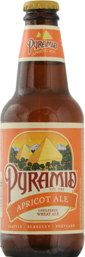 Pyramid Breweries Audacious Apricot Bottled Ale Perspective: front