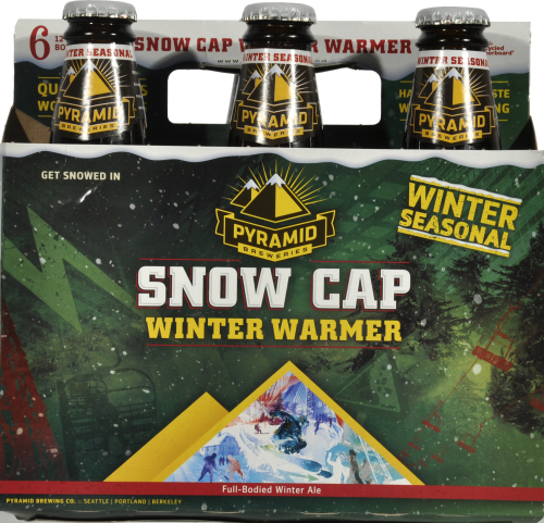 Pyramid Breweries Snow Cap Winter Ale Perspective: front