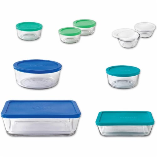 Anchor Hocking Food Storage Set, Multi Color - 20 Piece Perspective: front