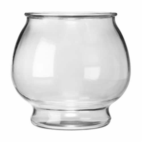 Anchor Hocking Glass Footed Fish Bowl Perspective: front