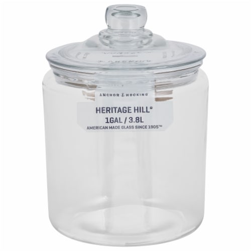 Anchor Hocking® Glass Heritage Hill® Jar - Clear Perspective: front