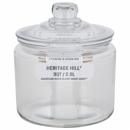 Anchor Hocking® Heritage Hill® Jar - Clear Perspective: front