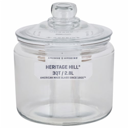 2 Gallon Anchor Heritage Hill Jar with Glass Lid - Jar Store