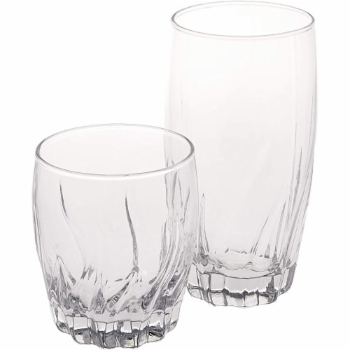 Anchor Hocking Central Park Drinkware Set 16 Piece - Clear Perspective: front