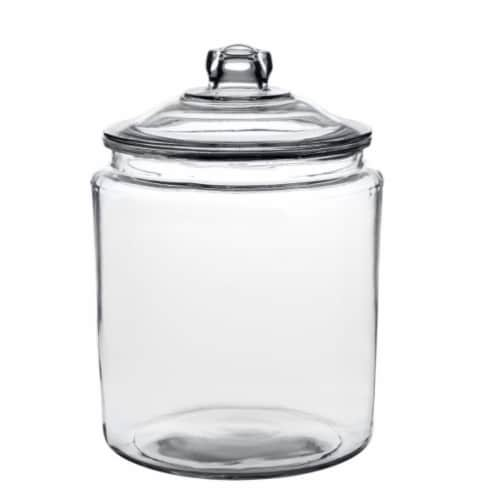 Classic clear 8 in. High Quality Glass Cookie Jar, 1 - Kroger