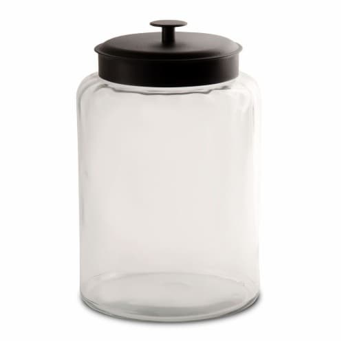 Anchor Hocking Montana Jar with Metal Cover - Clear Perspective: front