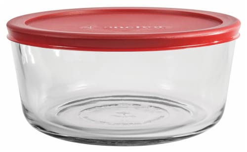 Anchor Hocking Round Kitchen Storage Container Perspective: front