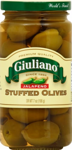 Giuliano® Jalapeno Stuffed Olives Perspective: front