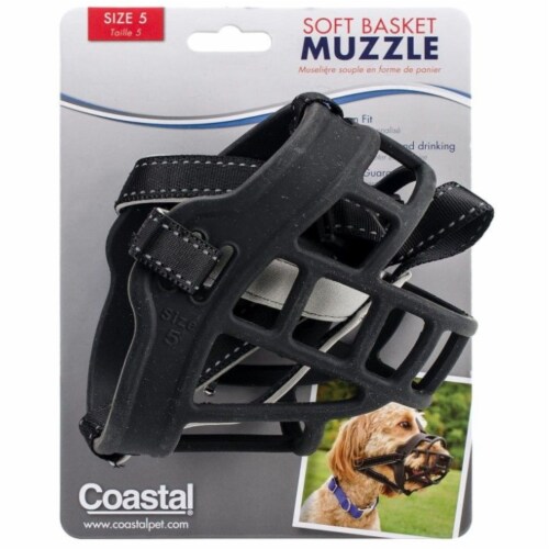 Coastal Pet Soft Basket Muzzle For Dogs Black 1 Fred Meyer
