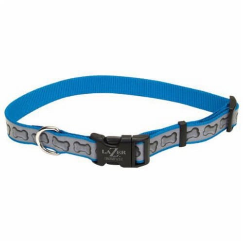 Alliance Reflective Adjustable Collar -Blue Perspective: front