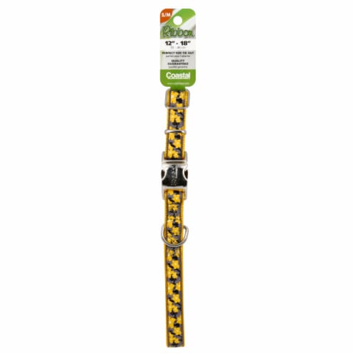 Coastal® Pet Products X-Small Yellow & Black Dog Collar Perspective: front