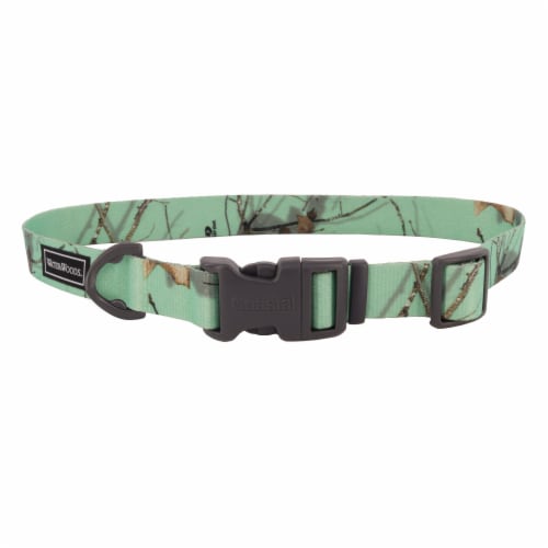Water & Woods™ Pet Collar - Green Camo Perspective: front