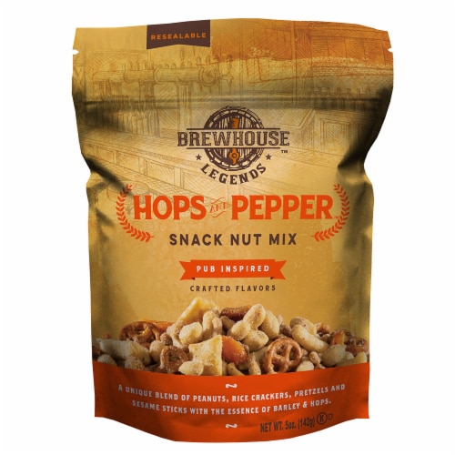 Brewhouse Legends Hops and Pepper Snack Nut Mix Perspective: front