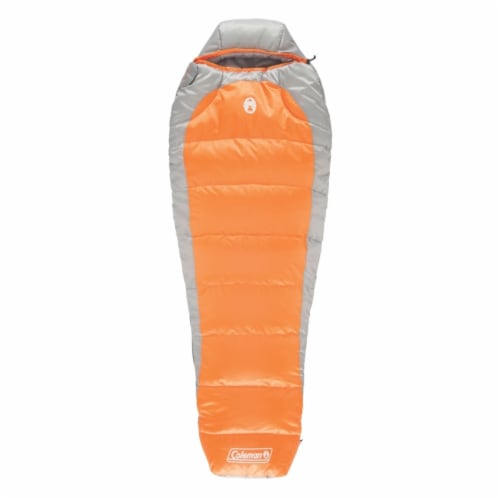 Coleman Silverton 25 Gray/Orange Sleeping Bag 5.3 in. H x 32