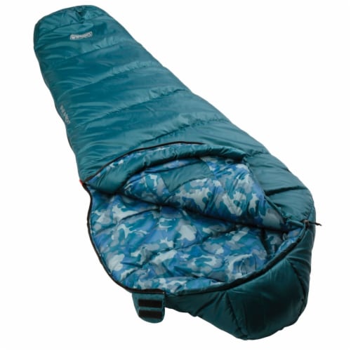 Youth Mummy Kids' Sleeping Bag - Blue/Green