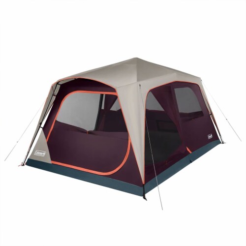 Coleman Skylodge Outdoor WeatherTec System Instant 10 Person Family Camping Tent Perspective: front