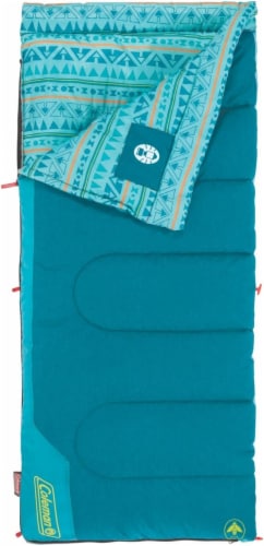 Coleman Youth Sleeping Bag - Teal Perspective: front