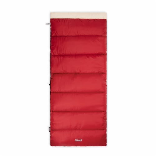 Coleman Adult Flatlands 30F Rectangle Sleeping Bag - Mahogany