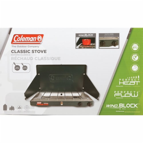 Coleman Two Burner Propane Stove Perspective: front