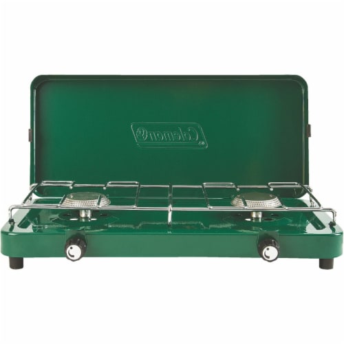 Stansport 2-Burner Propane Stove With Piezo - Blue, 18 x 10 x 4 in - Fred  Meyer