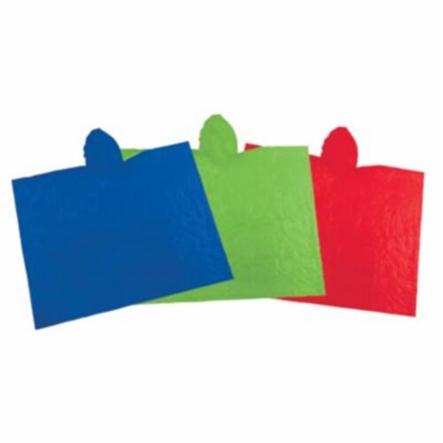 Coleman 2000016488 Emergency Poncho - Assorted Color Pack of 6 Perspective: front