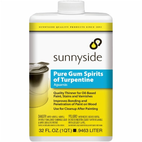Sunnyside 1 Quart Pure Gum Spirits Turpentine 87032S Perspective: front