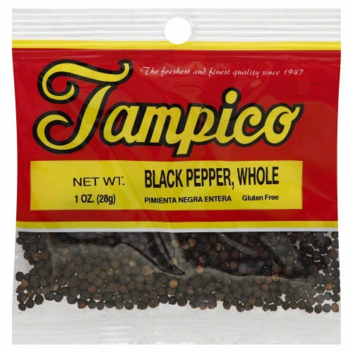 Tampico Black Pepper Whole Perspective: front