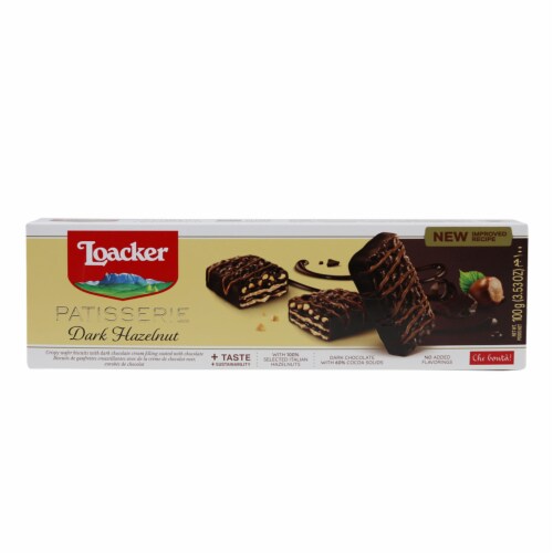 Loacker Pasticceria Dark Hazelnut Cookies Perspective: front